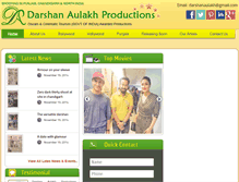 Tablet Screenshot of darshanaulakhproductions.com
